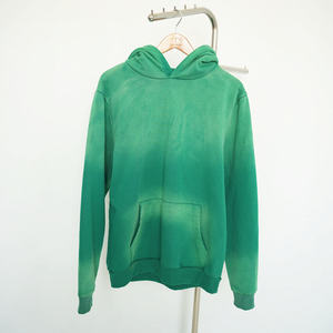 Mens <b>Sun</b> Faded Hoodie Vintage Washed Cotton Fleece Pullover Sweatshirt Soft Casual Streetwear Wear - Product Image 6
