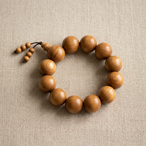 Riddhi Siddhi Bulk 15mm <b>White</b> Sandalwood Moon-Shaped Strand Beads Ethnic Catholicism Unisex Beaded <b>Bracelet</b> Trendy Gift - Product Image 5