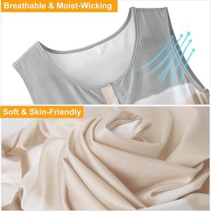 Canotta Estiva da Donna Senza Maniche, Ampia con Bottoni, Stile Gilet, Tie-Dye, Taglie Forti - Product Image 3