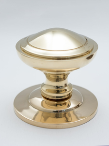 Poignée de porte centrale en laiton massif, nickel antique, laiton poli, quincaillerie de meubles et armoires - Product Image 2