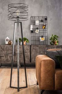 Lampe de sol LED moderne en métal avec finition noire, design trépied, éclairage décoratif pour la maison, CRI élevé 90 - Product Image 4