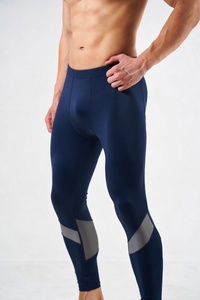 Lightweight <b>Men</b> Leggings Sports Wear Tight Compression Fit Running <b>Yoga</b> Legging Low MOQ Custom Logo Fitness <b>Pants</b> 2026 - Product Image 2