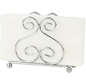 Porte-mouchoirs en métal forgé antique fait main, distributeur de serviettes en papier sur pied pour comptoirs de cuisine - Product Image 1