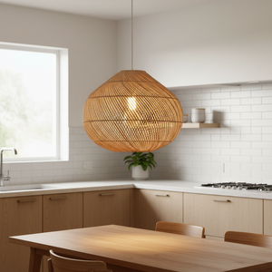 OEM ODM Rattan Lampshade Modern Weave Design Durable <b>Wicker</b> From Natural Material for <b>Lighting</b> Brand Wholesale - Product Image 6