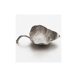 Brass Leaf Shape <b>Tea</b> Strainer Reusable Creative Design Brushed Finish - Product Image 4
