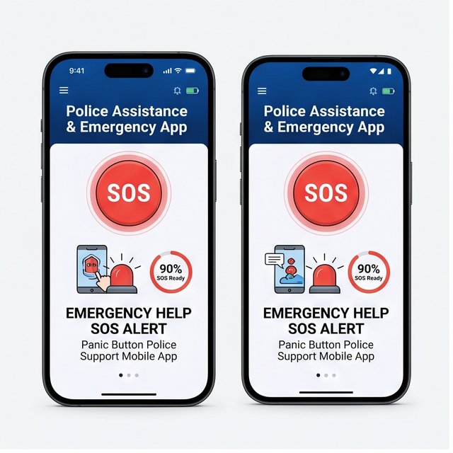 RoyalCraft Enterprise Assistance App Emergency SOS Alert Crime Reporting Location Tracking IOS/Android/Linux/Mac in Stock