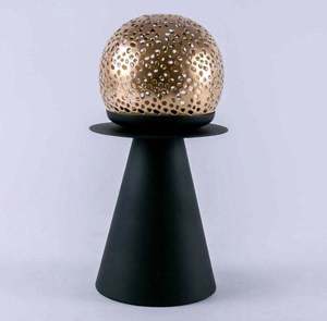 Quemador de incienso estilo árabe, chapado en oro y con base negra, para fragancia de habitación, aroma a almizcle, hermoso artículo de incienso, ¡muy vendido! - Product Image 5
