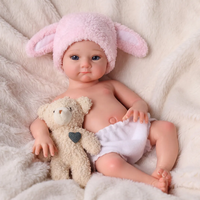 Poupées Reborn Réalistes Babeside de 12 Pouces, Corps Entier en Silicone Souple, Mini Jouet Unisexe, Nouveau-né Réaliste, Direct Usine