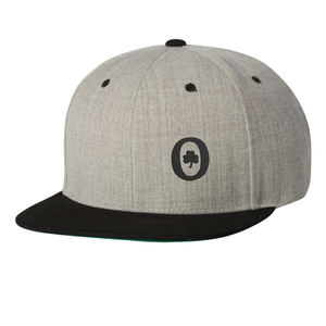 หมวกแก๊ปแบบ Snapback สีเทา 6 แผง ทรง Unisex ปีกแบนสีดำ สไตล์สตรีทลำลอง สำหรับผู้ใหญ่ - Product Image 6