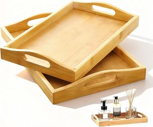 <b>Bamboo</b> Classic Dishwasher Safe Multifunction Food Storage Tray - Product Image 3