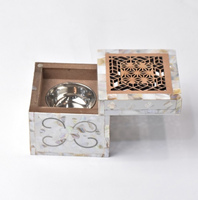 Mubkhar magnétique en nacre fait à la main/brûleur Bakhoor/brûleur d'encens Madkhan MOP pour le Ramadan et les cadeaux par SS CRAFTS INDE