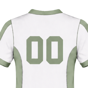 Maillot de rugby vert sauge blanc à manches courtes et col en V, uniforme d'équipe personnalisé, respirant, pour l'entraînement, vêtements de sport athlétiques, chemise de performance - Product Image 4