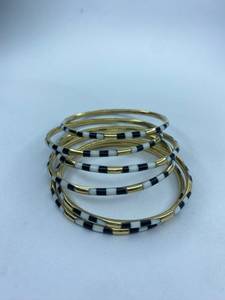 <b>Boho</b> style resin brass bangles wholesale Statement resin brass bangles for women Contemporary resin brass bangles supplier Resin - Product Image 6