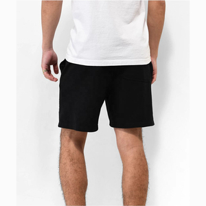 Shorts de bain décontractés pour hommes en coton noir avec imprimé crâne et araignée blancs, cordon de serrage haute taille, respirants, coupe-vent, anti-plis, séchage rapide - Product Image 4