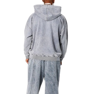 Sudadera con Capucha Extra Grande para Hombre, Personalizada 2025, Lavado Ácido, 100% Algodón, Felpa, Cómoda, Transpirable y de Secado Rápido, Gran Venta para Invierno - Product Image 5