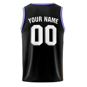 Maillots de basket-ball personnalisés de haute qualité à manches courtes, imprimés, respirants, légers, 100% polyester, vêtements de sport, nom d'équipe personnalisé - Product Image 3