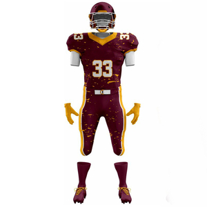 Uniformes de Fútbol Sublimados para Adultos, Personalizados, Transpirables, de Secado Rápido, Conjunto de Camiseta y Pantalones Cosidos, Logotipos y Números del Equipo, Tackle Twill - Product Image 2