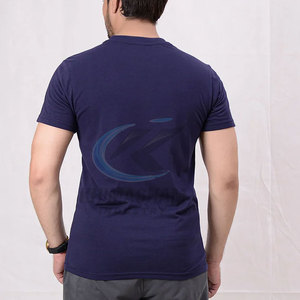 เสื้อยืดผู้ชายทรงหลวมแขนปกติผ้าโพลีเอสเตอร์/ ผ้าฝ้ายระบายอากาศได้ดีเป็นมิตรกับสิ่งแวดล้อมฤดูร้อน - Product Image 5