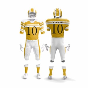 OEM High Quality American Football Uniform 100% Polyester Team Solid Color American Football Uniform For Men's - Product Image 3