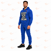 Nouveau Logo personnalisé coton Tech Fleece Full Zip Survêtement à capuche Jogger Deux pièces Jogging fermeture éclair Survêtement pour hommes