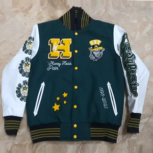 Veste de baseball personnalisée de haute qualité pour adultes et jeunes, hiver, grande taille, couleur personnalisée, veste varsity en polaire, séchage rapide - Product Image 6