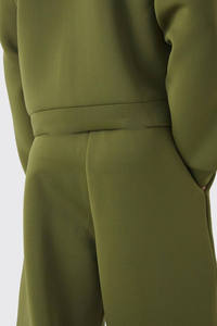 Ensemble de survêtement d'hiver pour homme en mélange de coton épais à séchage rapide, comprenant un sweat à capuche zippé et un pantalon de jogging, pour le sport et les loisirs - Product Image 4