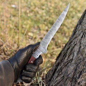 Cuchillo de Filetear Moderno, Hecho a Mano, Ecológico, Apto para Lavavajillas, Ambidiestro, Forjado, de 8-9.9 Pulgadas, Acero de Damasco, Mango de Madera, 2.0 mm - Product Image 4