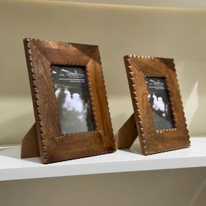 Cadre de miroir en bois décoratif vintage, style antique, écologique, personnalisable, créations antiques - Product Image 3