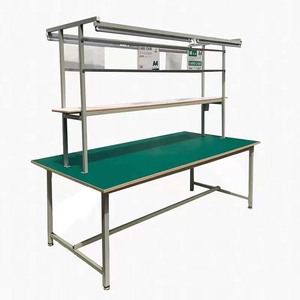 Nouvelle table de travail antistatique en alliage ESD 2026 pour salle blanche, tolérance de 3 % pour ligne d'assemblage électronique SMT et assemblage de PCB - Product Image 1