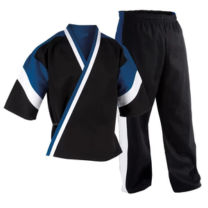 Uniformes de Karate al por Mayor, Trajes de Entrenamiento de Artes Marciales, Poliéster/Algodón, Duraderos, Unisex, para Adultos, para Competencia - Product Image 1