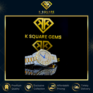 Reloj de Lujo de Acero Inoxidable con Diamantes Moissanite, Cuarzo Automático Analógico, Resistente al Agua, de Buena Calidad y a Bajo Precio de Mercado - Product Image 2