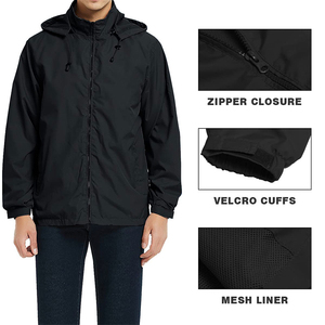 Men Lightweight Windbreaker <b>Jacket</b> With All Sizes Available Casual Outdoor Use <b>Waterproof</b> Windbreaker <b>Jacket</b> For Men - Product Image 4