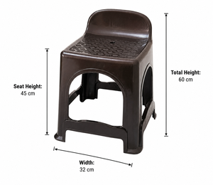 OSIS/ +OSIS TIKTOK Modern Durable Multi-Function Plastic Step <b>Stool</b> for Home <b>Office</b> Non-Foldable Non-Inflatable Stackable - Product Image 4