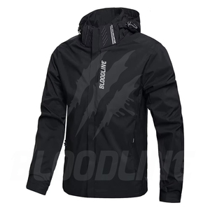 BLOODLINE INTERNATIONAL Men's Color Blocking <b>Waterproof</b> Breathable Windproof Eco-Friendly Quick Dry <b>Thin</b> 100% Polyester <b>Jacket</b> - Product Image 1