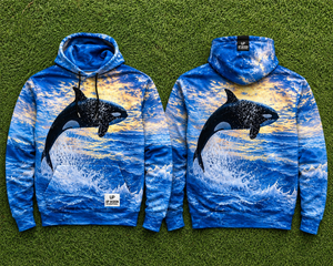Sudadera con Capucha Personalizada con Estampado 3D de Orca y Olas del Océano, Sudadera con Gráficos en Toda la Superficie, Ropa Urbana para Hombre y Mujer, Venta al Por Mayor - Product Image 6