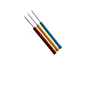 Titanium Tweezers Soldering Pick-Up Tools Tapered Baguette Cut for DIY <b>Jewelry</b> <b>Drilling</b> Red Yellow Blue - Product Image 4