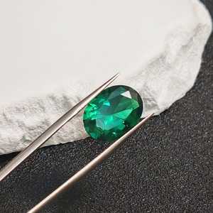 Esmeralda de Corte Ovalado, Gema Facetada en Forma de Huevo, Esmeralda Verde Intensa, Múltiples Tamaños a Elegir C07E - Product Image 5