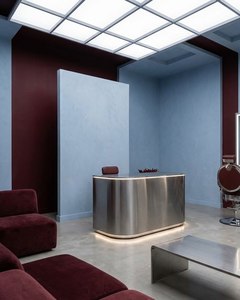 Muebles de Salón Industriales Modernos, Silla de Barbería Profesional con Soporte para Espejo y Base de Aluminio para Salones de Belleza - Product Image 4