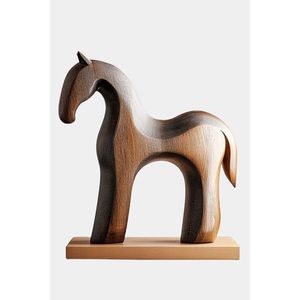 Sculpture en bois de table pour la décoration de la maison - Product Image 1