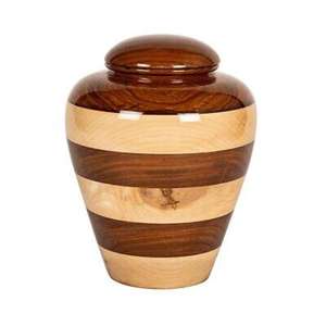 Handmade Wooden Cremation Urn Wooden <b>Ashes</b> <b>Casket</b> with Lid Custom Color Funerary Memorial Container Adult Use - Product Image 1