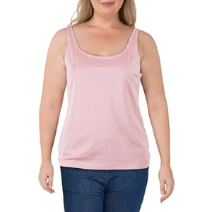 Womens Cotton Tank <b>Top</b> Sleeveless Casual Solid Color Soft Breathable Comfortable Summer Wear Ladies Basic Everyday Wear Export - Product Image 5