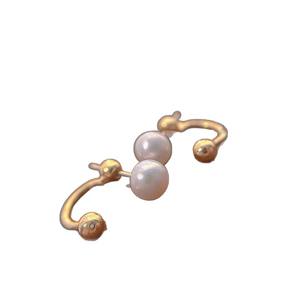 Boucles d'oreilles rondes en perles d'eau douce de haute qualité Doudou, 6-7 mm, lumière intense, sans défaut, boucles d'oreilles Doudou de base - Product Image 5