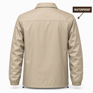 Waterproof Coach <b>Jacket</b> <b>Mens</b> Custom Embroidery Snap Button Lightweight Windbreaker Streetwear Wholesale Supplier - Product Image 5