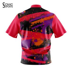 Vente en gros de maillots de bowling personnalisés imprimés par sublimation, réversibles, grandes tailles, à prix avantageux, pour équipes - Product Image 4
