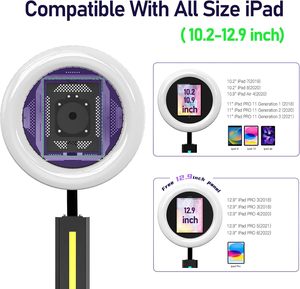 Portable Photo Booth <b>Stand</b> Compatible with Remote <b>Control</b>, Flight Case Package (Black, Split Light Bar) - Product Image 2