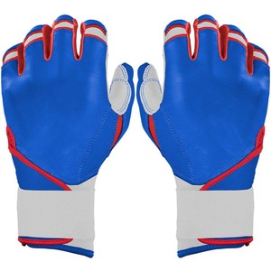 Gants de frappe en cuir PU bleu, rembourrés, à enfiler, unisexes, pour adultes, entraînement - Product Image 1