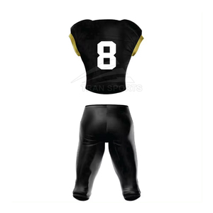 Nuevo Uniforme de Fútbol Americano de Estilo Popular, 100% Poliéster, Transpirable, con Diseño Sublimado Personalizable en Color - Product Image 4