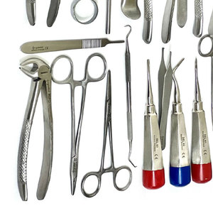 ชุดเครื่องมือผ่าตัดช่องปากและทันตกรรมเยอรมันระดับพรีเมียม 82 ชิ้น ชุดคีมถอนฟันและอุปกรณ์ยกฟัน สำหรับงานทันตกรรมผ่าตัด ได้รับมาตรฐาน CE - Product Image 5