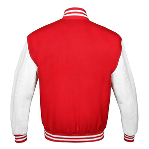 Stonefield Manufacturing Varsity <b>Jacket</b>-100% Wool Stand Geometric Patchwork Thick <b>Waterproof</b> Breathable Streetwear <b>Winter</b> - Product Image 2