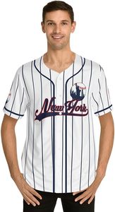Maillot de baseball personnalisé 100% polyester, haute qualité, pour hommes - Product Image 2